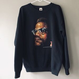 Malcom X all over print rap tee vintage sweatshirt